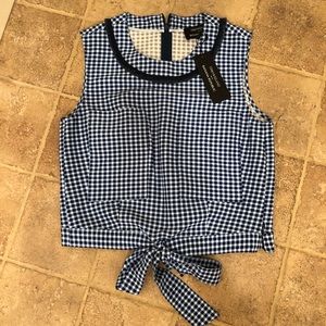 Timo Weiland for banana republic plaid crop top
